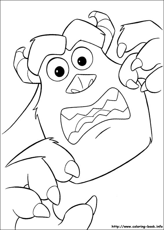 Monsters, inc. coloring picture